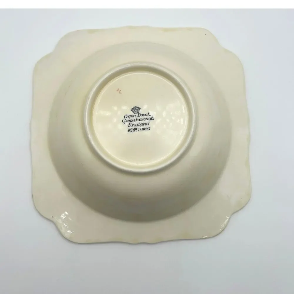 Crown Ducal Gainsborough Bowl Floral Embossed Pattern 8